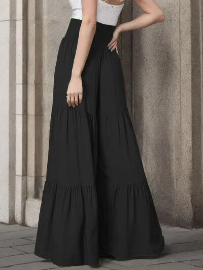 Tied Wide Leg Beach Pants