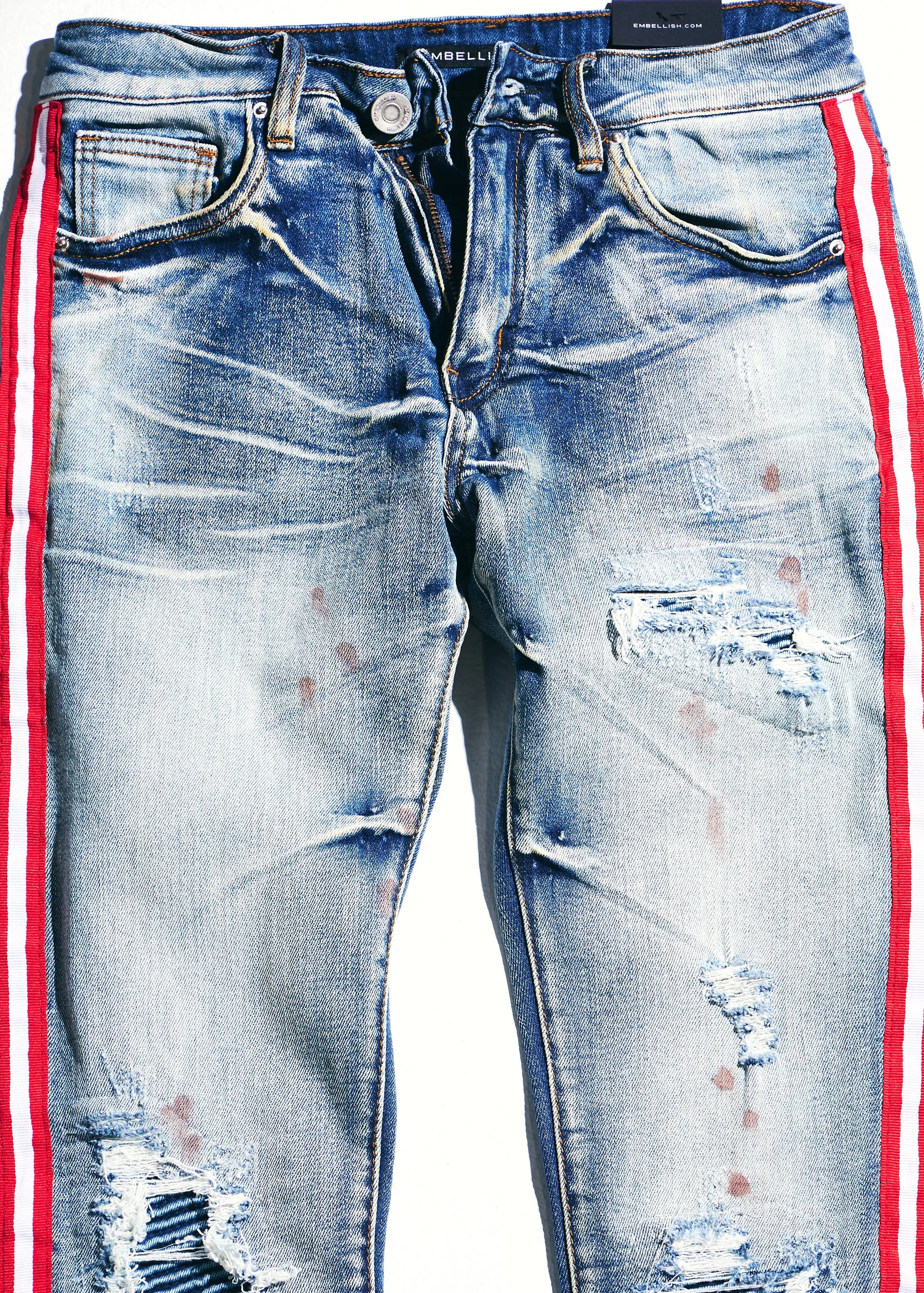 Willups Stripe Denim (Blue/Red)