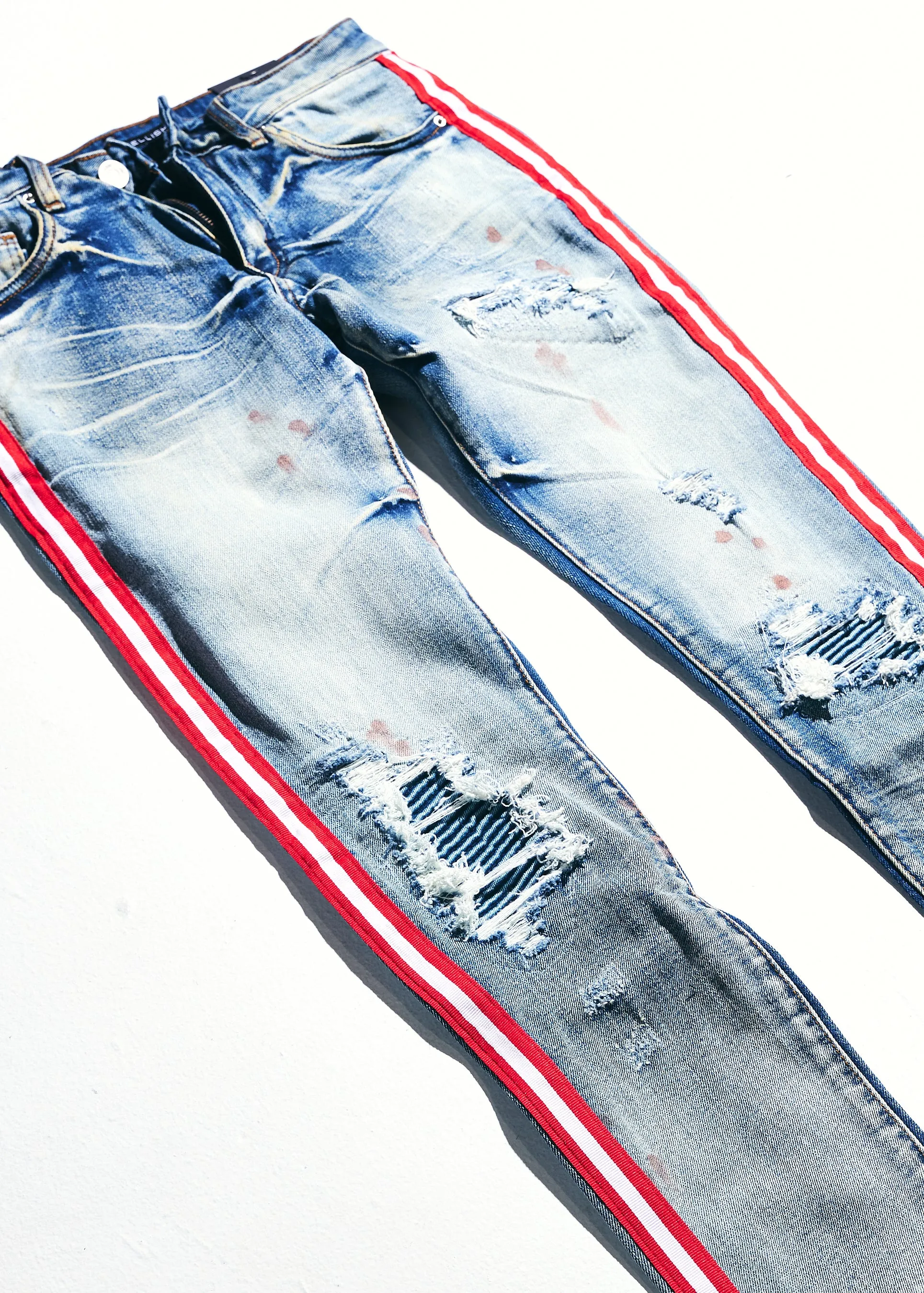 Willups Stripe Denim (Blue/Red)