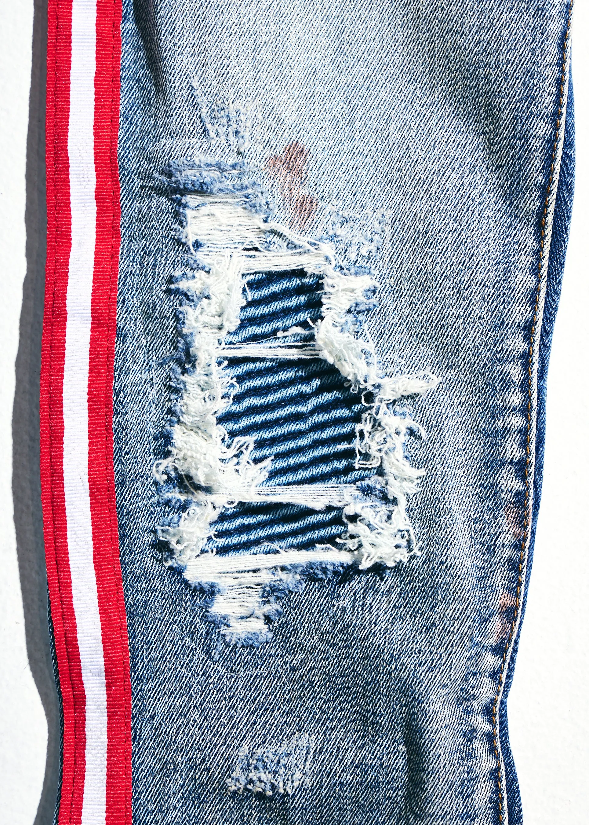 Willups Stripe Denim (Blue/Red)