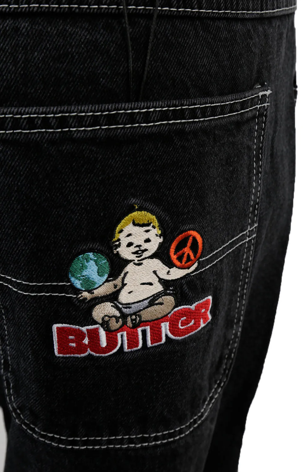 World Peace Denim Jeans - Washed Black